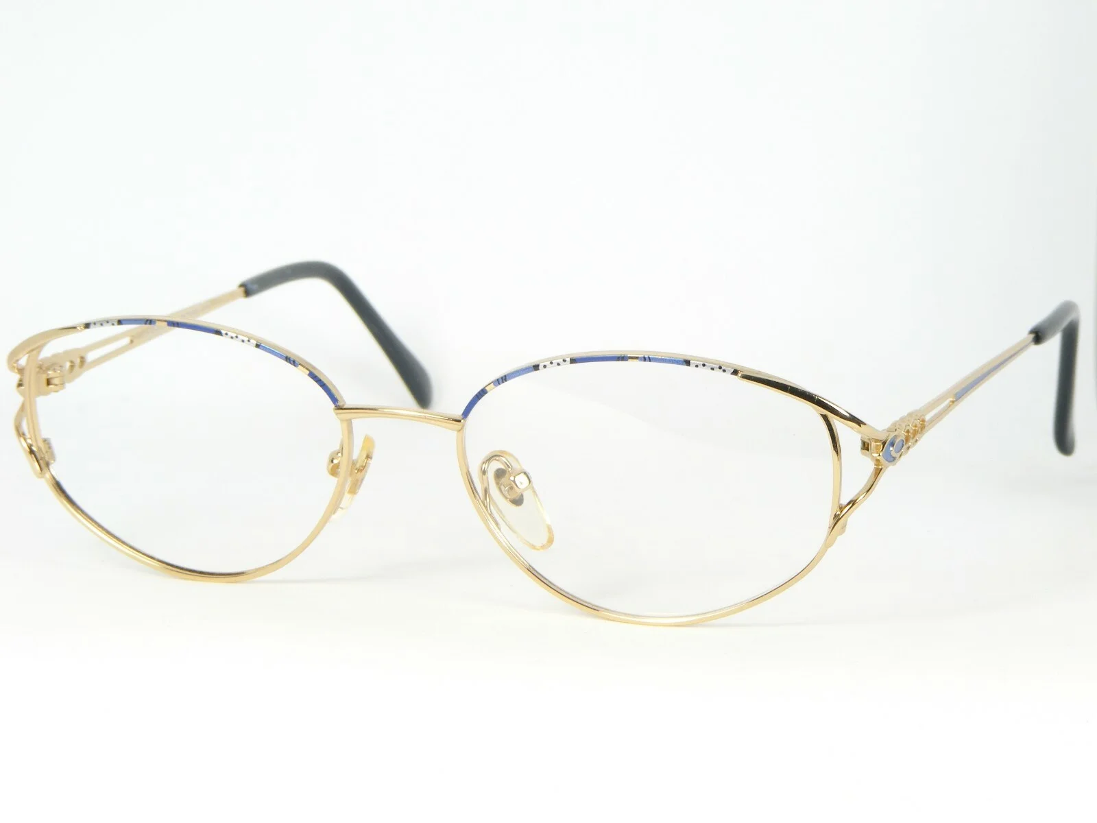 KAISER-AUGENOPTIK 170 2 GOLD /BLUE /OTHER EYEGLASSES GLASSES 52-16-135mm (NOTES)