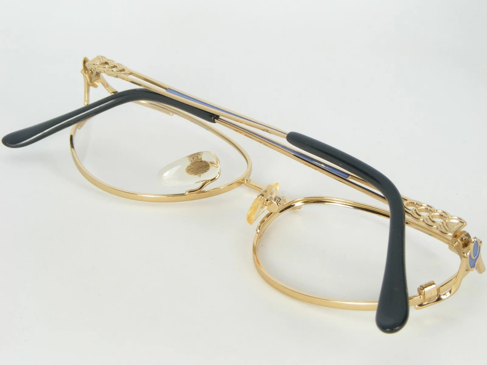 KAISER-AUGENOPTIK 170 2 GOLD /BLUE /OTHER EYEGLASSES GLASSES 52-16-135mm (NOTES) 4