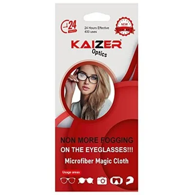 Kaizer-Anti Fog Wipes for Glasses Reusable Cloth for Eyeglasses Swimming for All