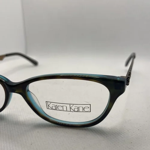Karen Kane 51/15 135 Brown/teal Women Eyeglass Frames L59 3