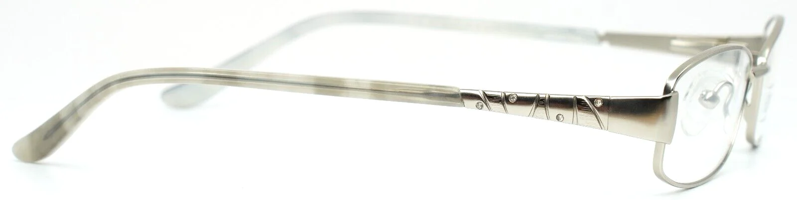 KAREN KANE Amantha Platinum Womens Rectangle Petite Eyeglasses 48-16-135 B:26 4