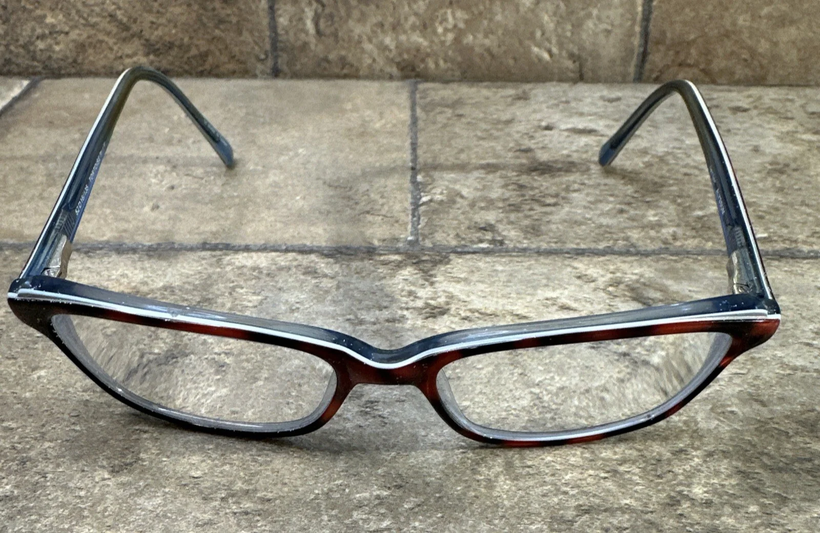 KAREN KANE “BLACKBERRY” Eyeglasses Frame Petite 52-15-135 Navy Blue/Tortoise 4