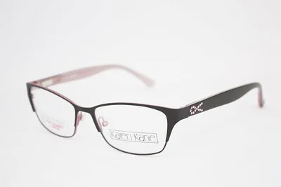 KAREN KANE Charlotte eyeglasses Frame Black Pink WOMEN 53mm Fight Cancer