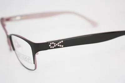 KAREN KANE Charlotte eyeglasses Frame Black Pink WOMEN 53mm Fight Cancer 3