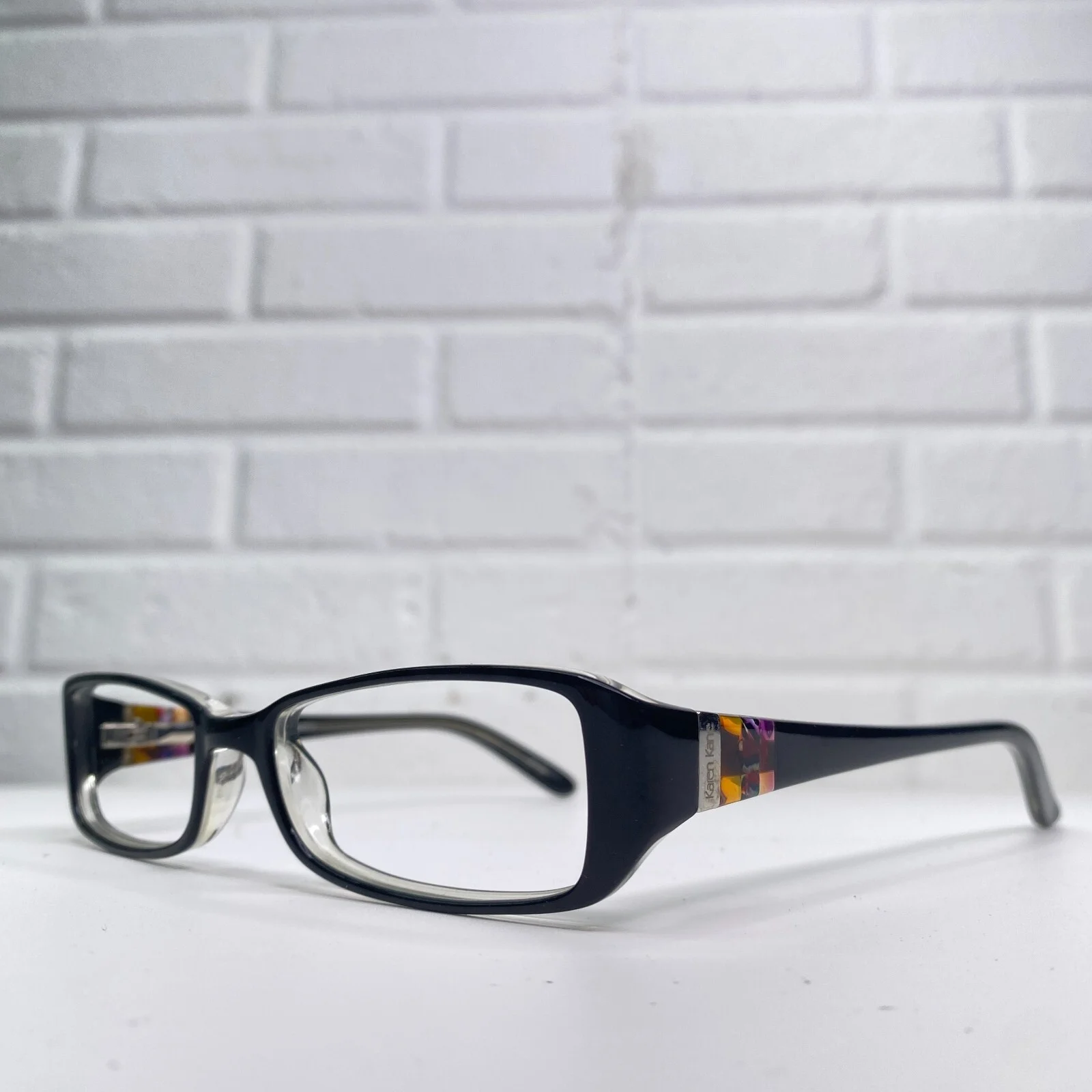 Karen Kane Cyclamen Petites Eyeglasses Frames Black Women 49-16-130 22627 2
