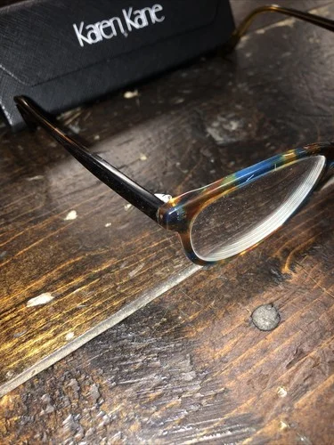 Karen Kane Eye Glasses Eyeglasses Frames Patchouli 54-16-140 Blue Tortoise 2