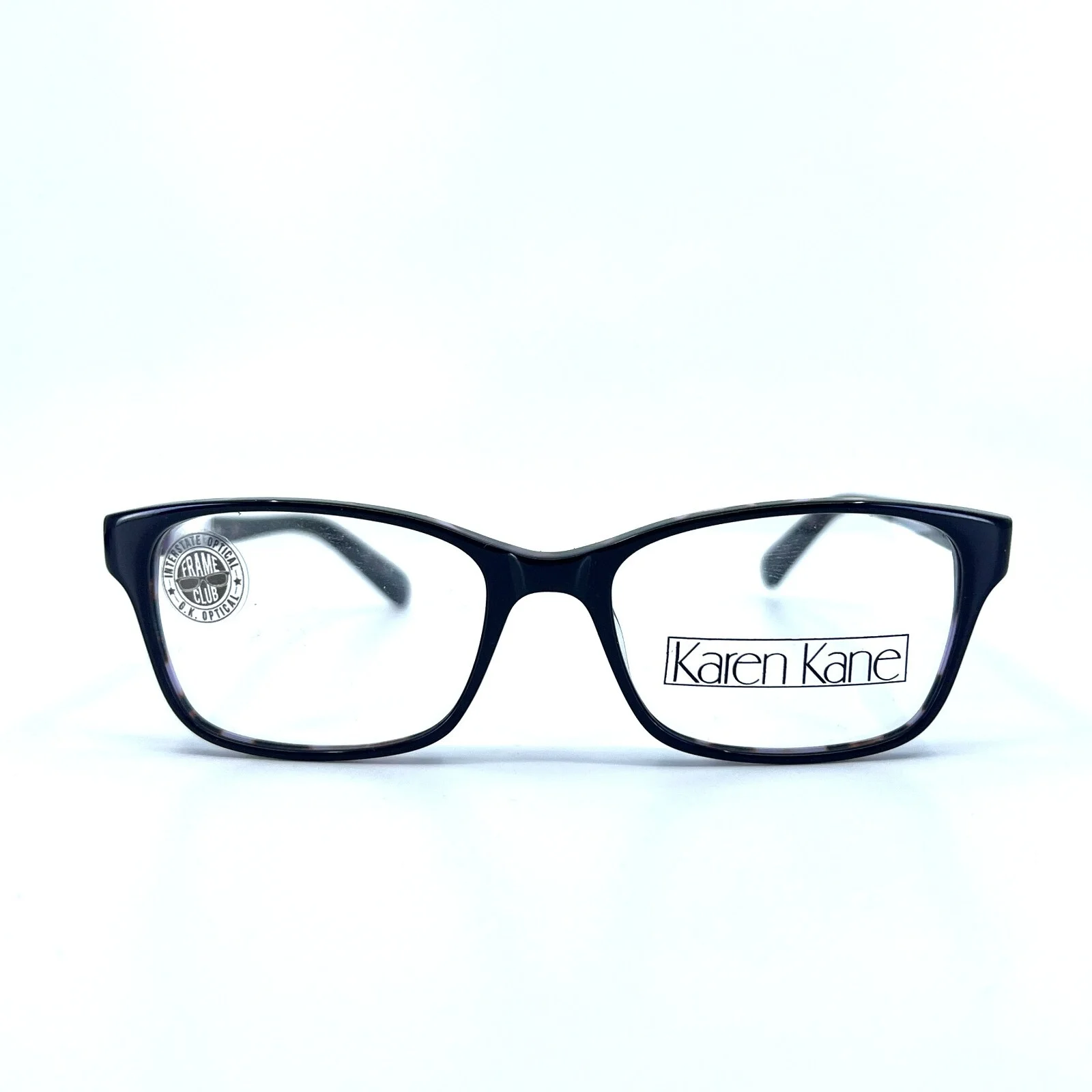Karen Kane petites Eyeglasses Frames EGGPLANT THORNMINT Black Full rim 50-16-135 2