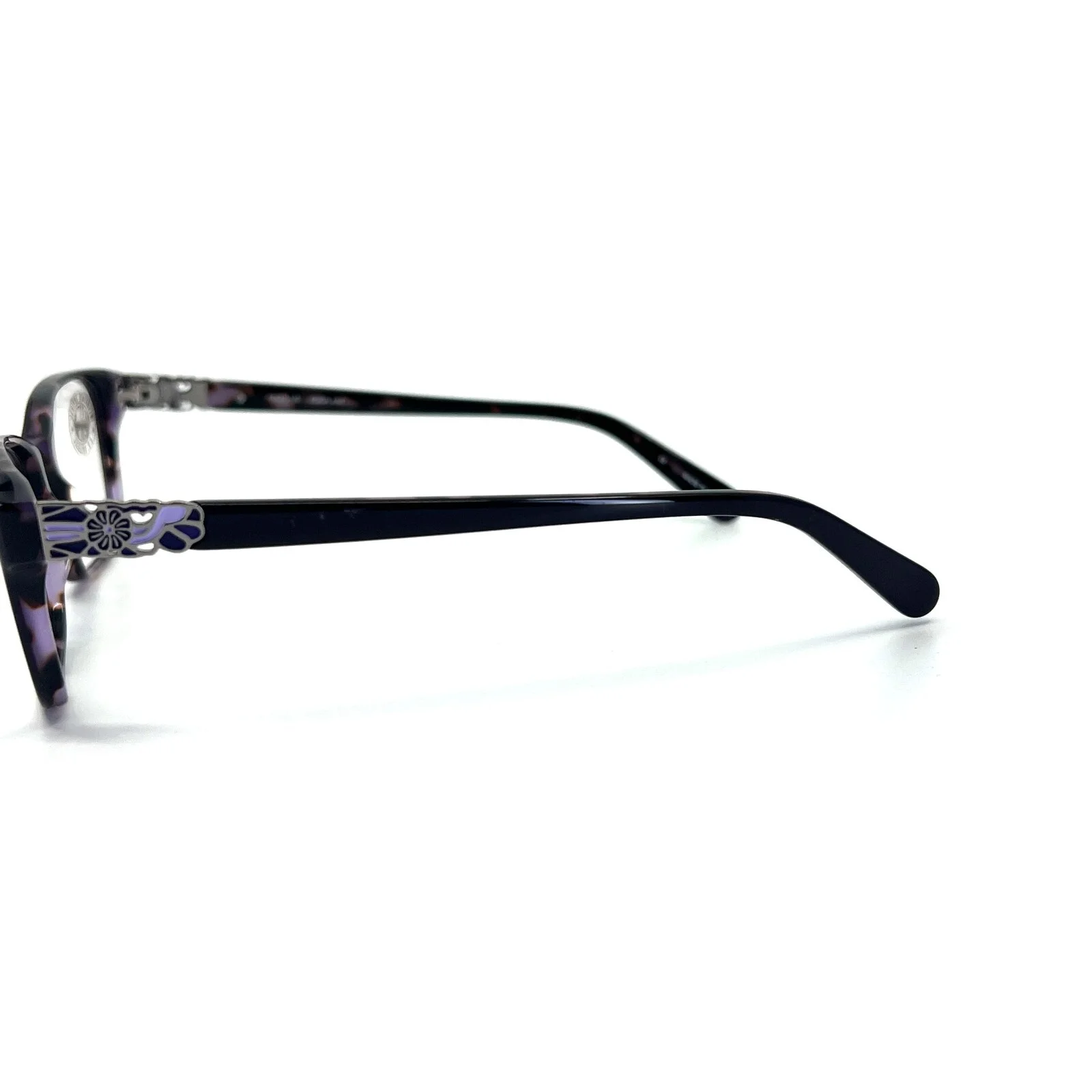 Karen Kane petites Eyeglasses Frames EGGPLANT THORNMINT Black Full rim 50-16-135 3