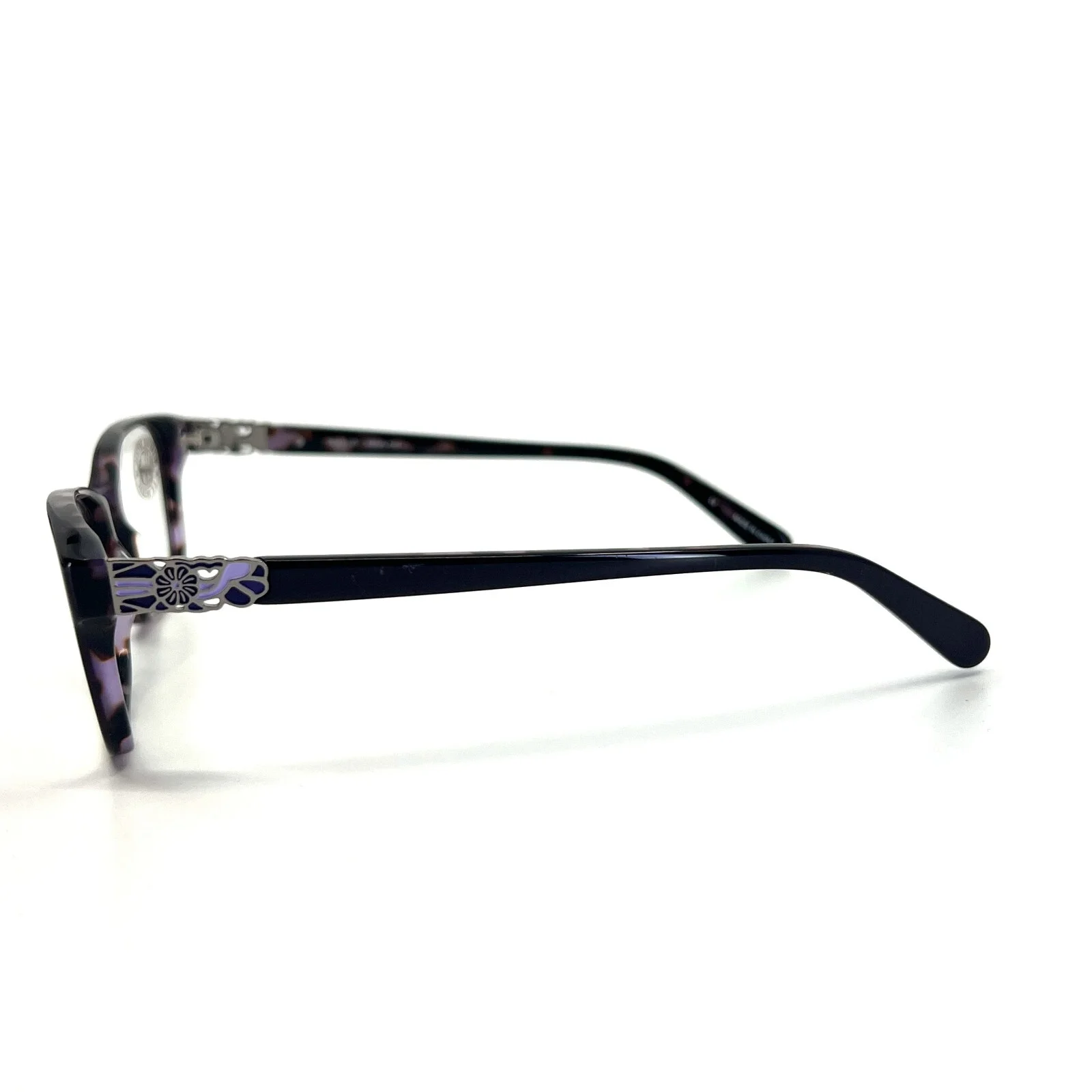 Karen Kane petites Eyeglasses Frames EGGPLANT THORNMINT Black Full rim 50-16-135 4