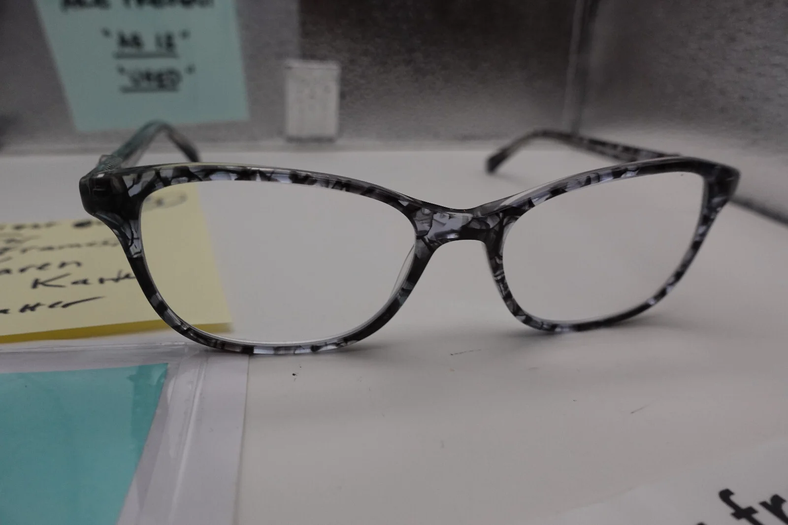 Karen Kane Petites Night Owl Black Pattern Plastic Eyeglass Frames 49[] 16 SG 30 4