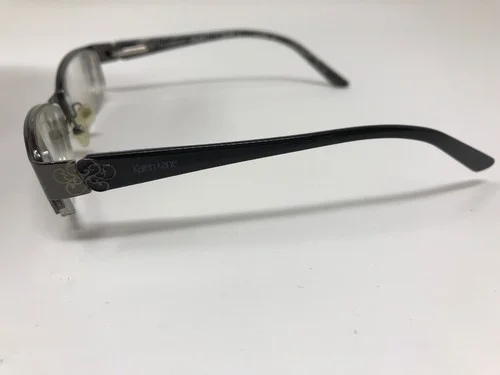 Karen Kane Petites Oleander Silver Black Half-Rim Eyeglass Frames 49-16-130 BA71 2