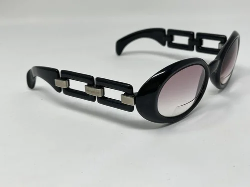 KARL LAGERFELD Vintage Eyelasses Frames. Lenses Very Rare Thick Round 3