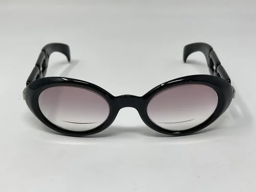 KARL LAGERFELD Vintage Eyelasses Frames. Lenses Very Rare Thick Round 4