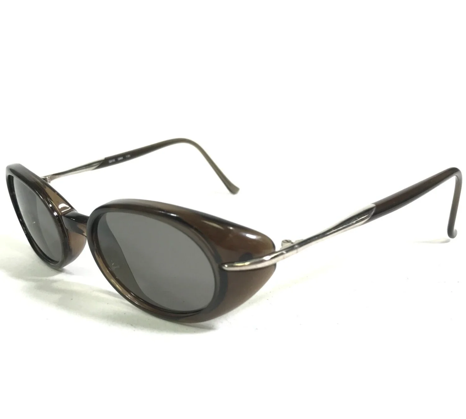 KATA Sunglasses Frames SKYE SMK Brown Silver Round Full Rim 47-20-135