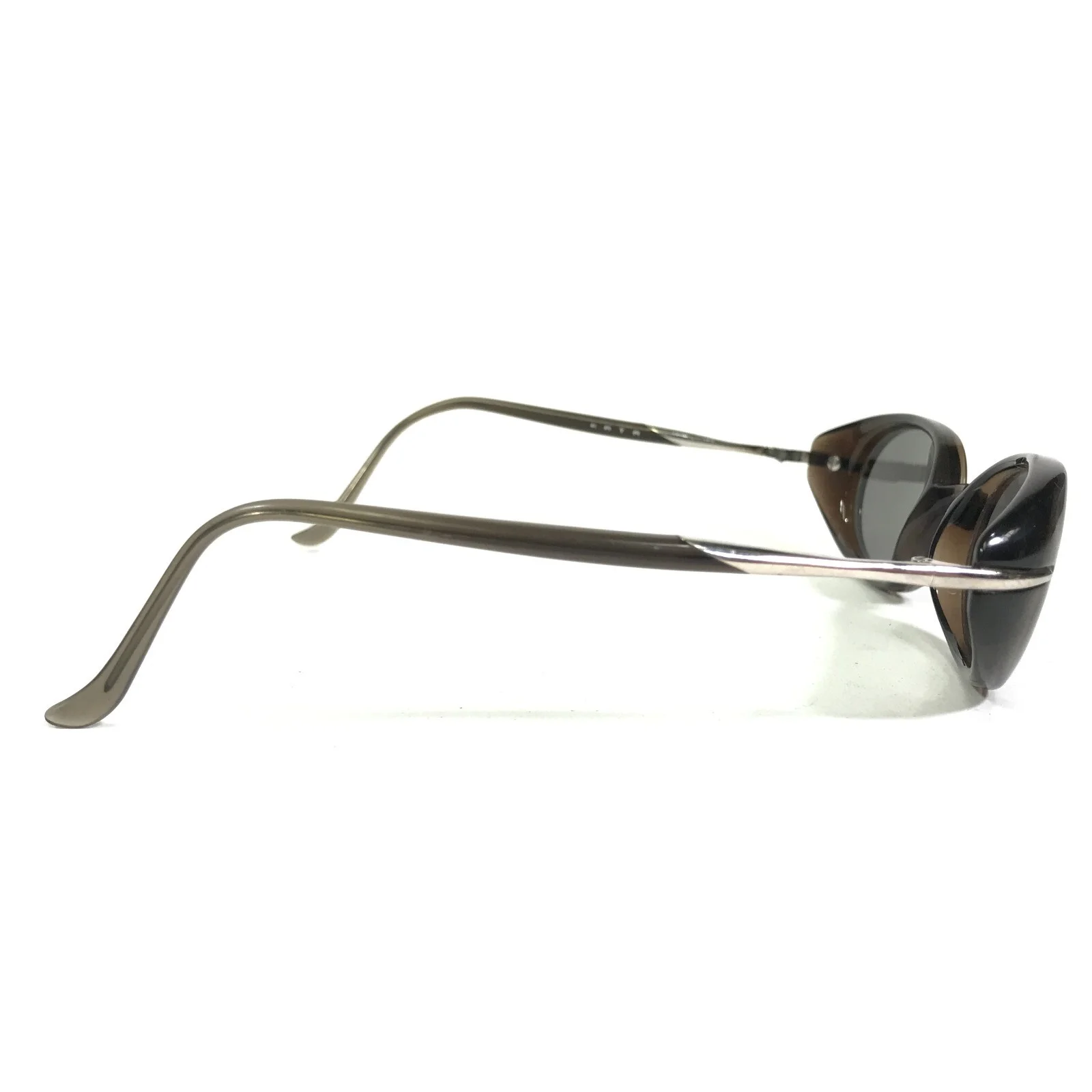 KATA Sunglasses Frames SKYE SMK Brown Silver Round Full Rim 47-20-135 4