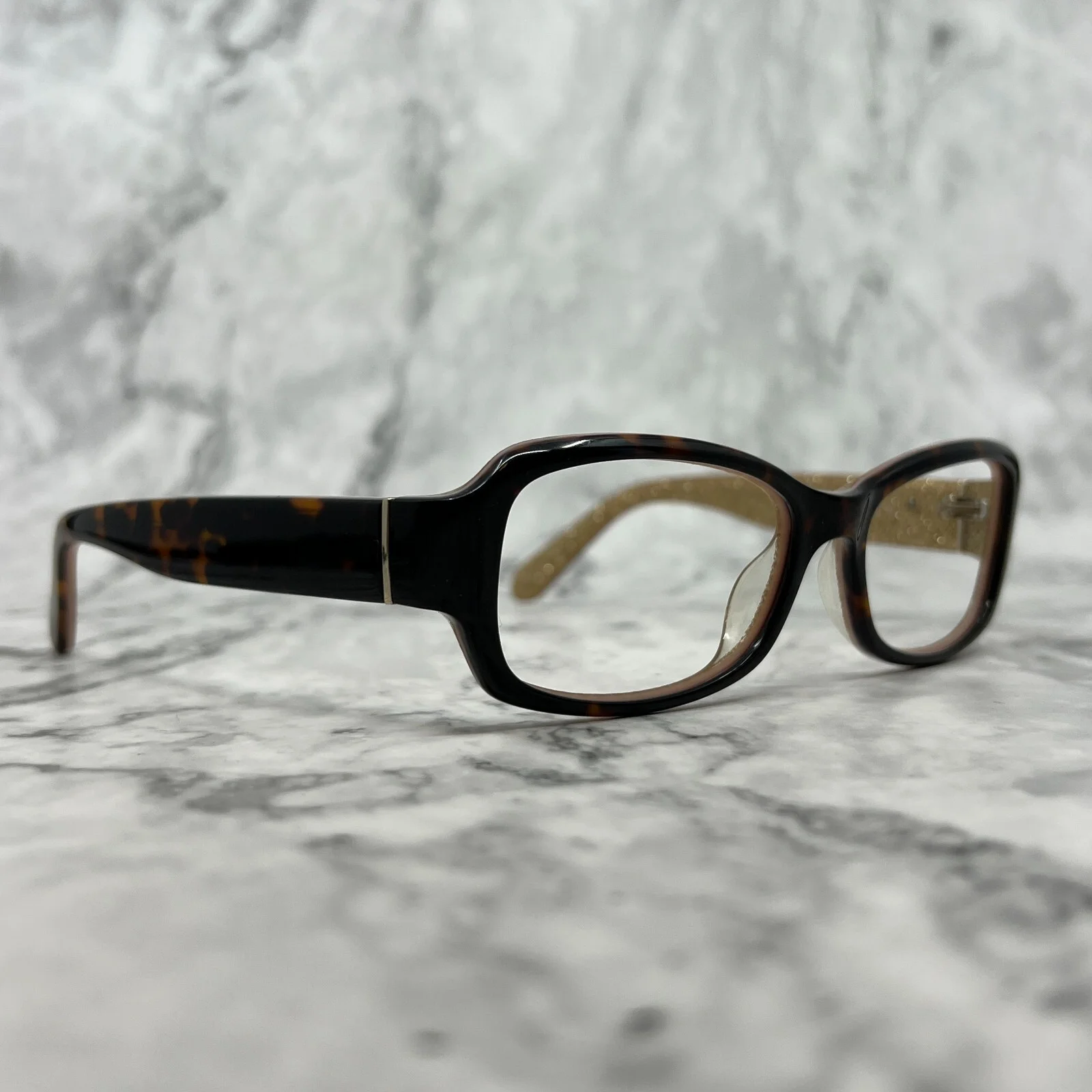 Kate Spade Adley 1J5P Tortoise Gold Glitter Eyeglasses Frames 53-17 135 mm 3