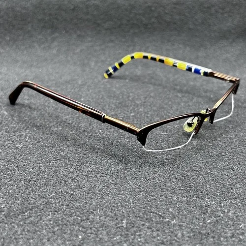 Kate Spade Almira OX52 Half-Rim Eyeglasses Frame Brown Flex 50-17-140 Used 3