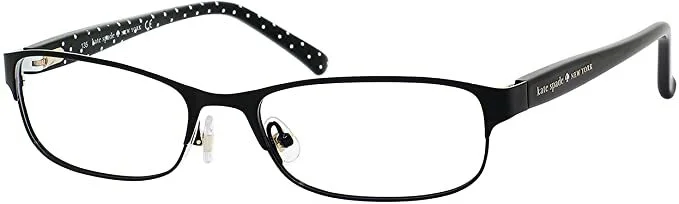 Kate Spade Ambrosette 716737390337 PRE-OWNED Womens Eyeglasses Satin Navy Dots