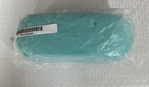 Kate Spade Aqua Blue/Clam Shell Sunglass Eyeglass Case Hard Shell Case 3