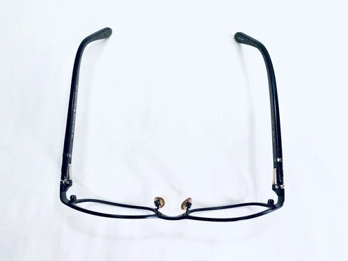 Kate Spade Black Metal Wayfarer Glasses W Gold Glitter Inside Temples 50 17 135 4