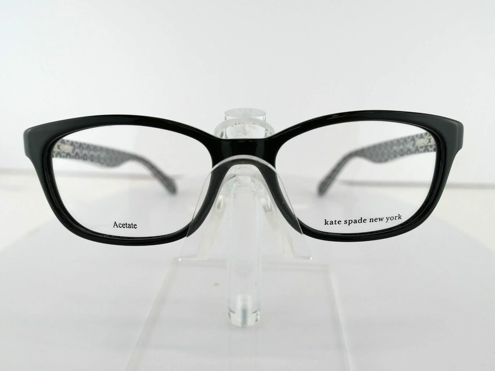Kate Spade BRYLIE (INA) BLACK PATTERN 50-16-135 LADIES PETITE Eyeglass Frames 2