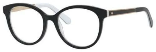 Kate Spade CAYLEN S0T Black White Eyeglass Frames