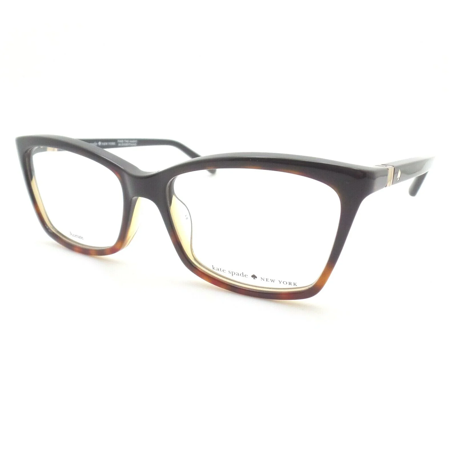 Kate Spade Cortina Black Havana W4A 50mm New Frames Authentic