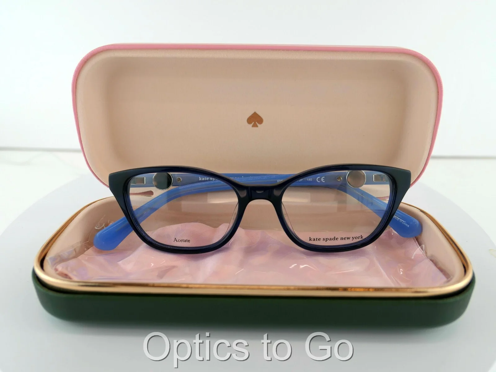 Kate Spade EMMALEE (PJP) BLACK/BLUE 49-16-140 LADIES PETITE Eyeglass Frames