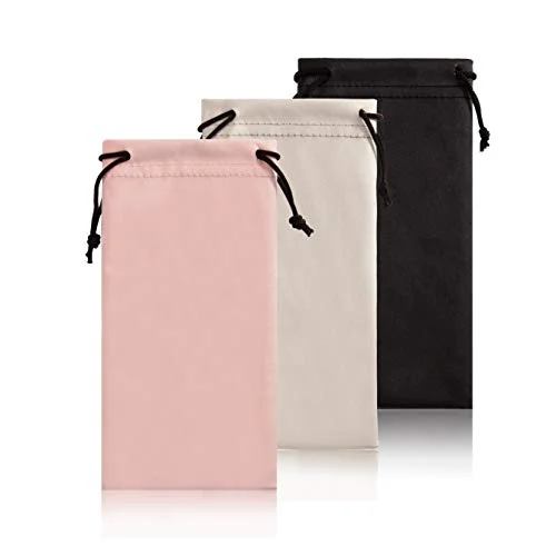 Kate Spade Eyeglass Case with Cleaning Cloth Pink & Dark Green - New!