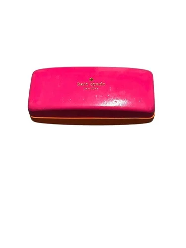 Kate Spade Eyeglass Case Hard Pink/Orange VGUC 4