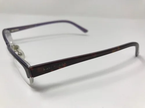 Kate Spade Eyeglass Frames Ainsley 49-17-140mm Purple Tortoise Half Rim JC59 2