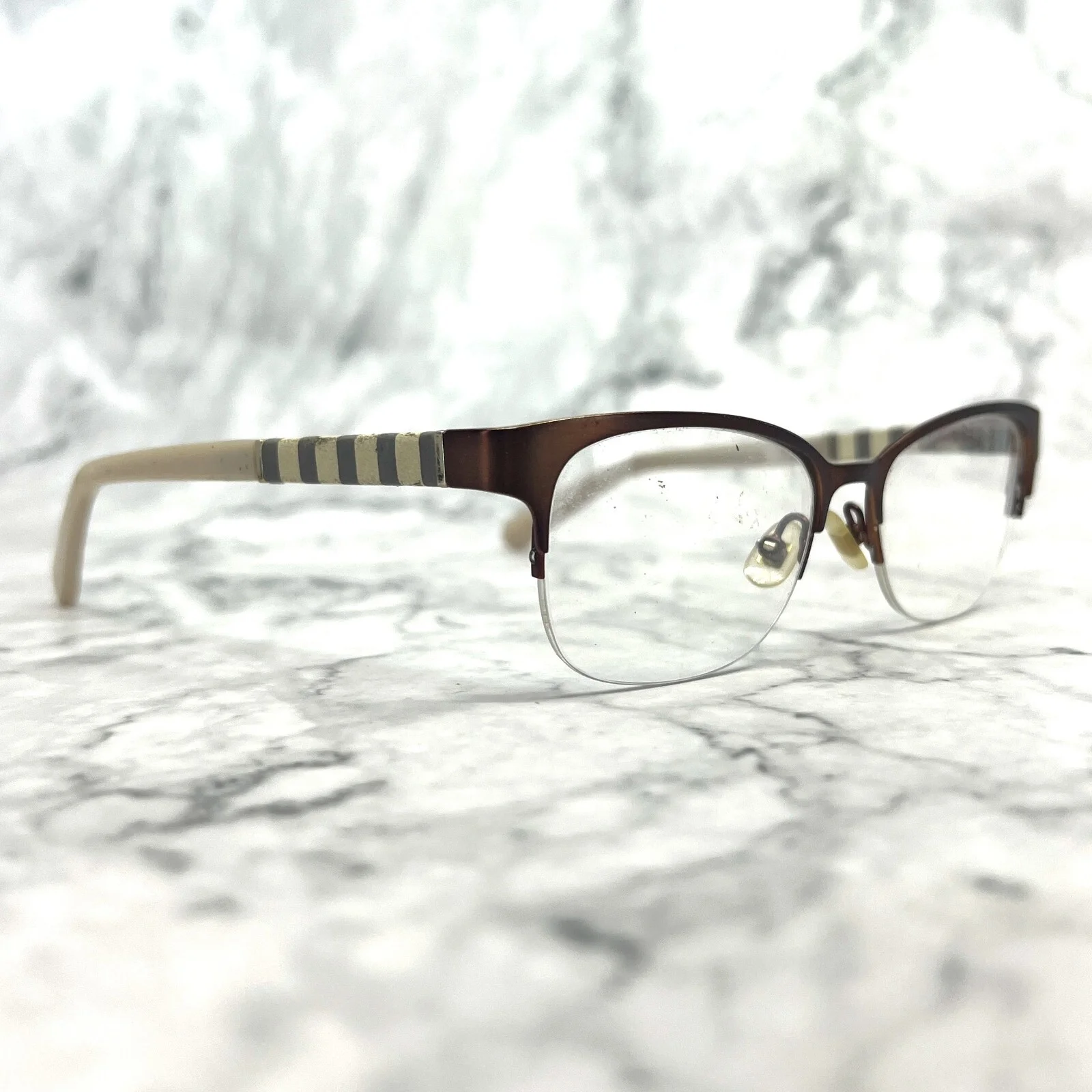 Kate Spade Eyeglass Frames VALARY 0W94 49-16-135 Brown/Tan Striped 2085 New York 2