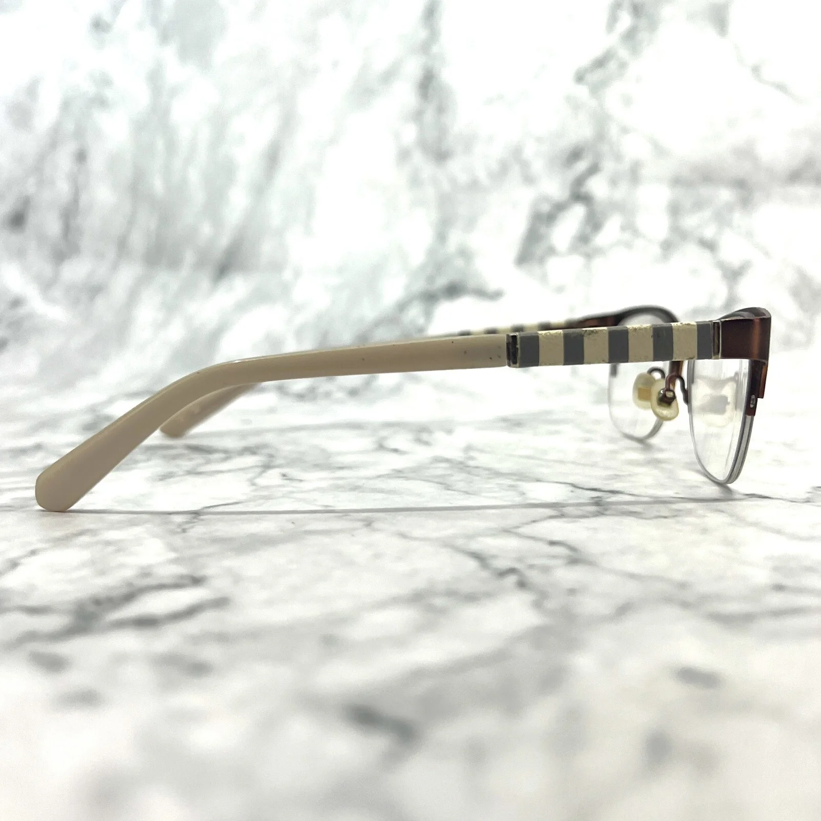 Kate Spade Eyeglass Frames VALARY 0W94 49-16-135 Brown/Tan Striped 2085 New York 3