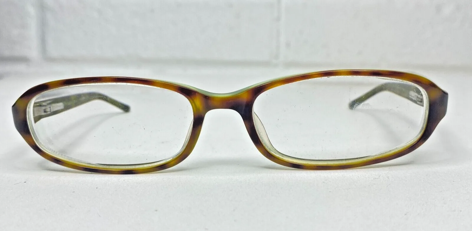 Kate Spade Eyeglass Frames Womens Brown Tortoise Yellow Oval 50-16-130 17082