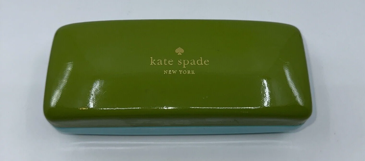 Kate Spade Eyeglass Sunglass Hardshell Case Turquoise /Green