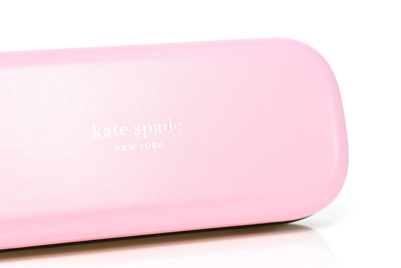 Kate Spade Eyeglasses Authentic Pink Hard Clamshell Case with cleaning cloth 2