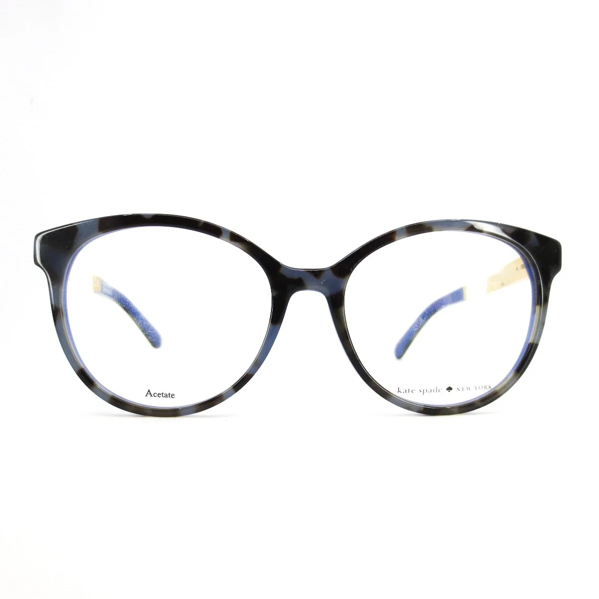 Kate Spade Eyeglasses CAYLEN S5A Tortoise Blue Gold Round Frames 52[]17 135 mm