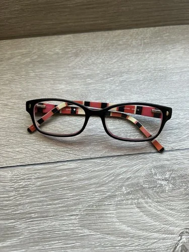 Kate Spade Eyeglasses Frame only LUCYANN 0X78 Black Pink 49-16-135 Full Rim 2