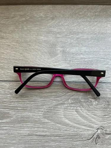 Kate Spade Eyeglasses Frame only LUCYANN 0X78 Black Pink 49-16-135 Full Rim 3
