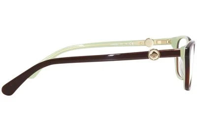 Kate Spade Eyeglasses Frames EMMALEE 09Q Brown Mint Green Cat Eye 49-16-140 3