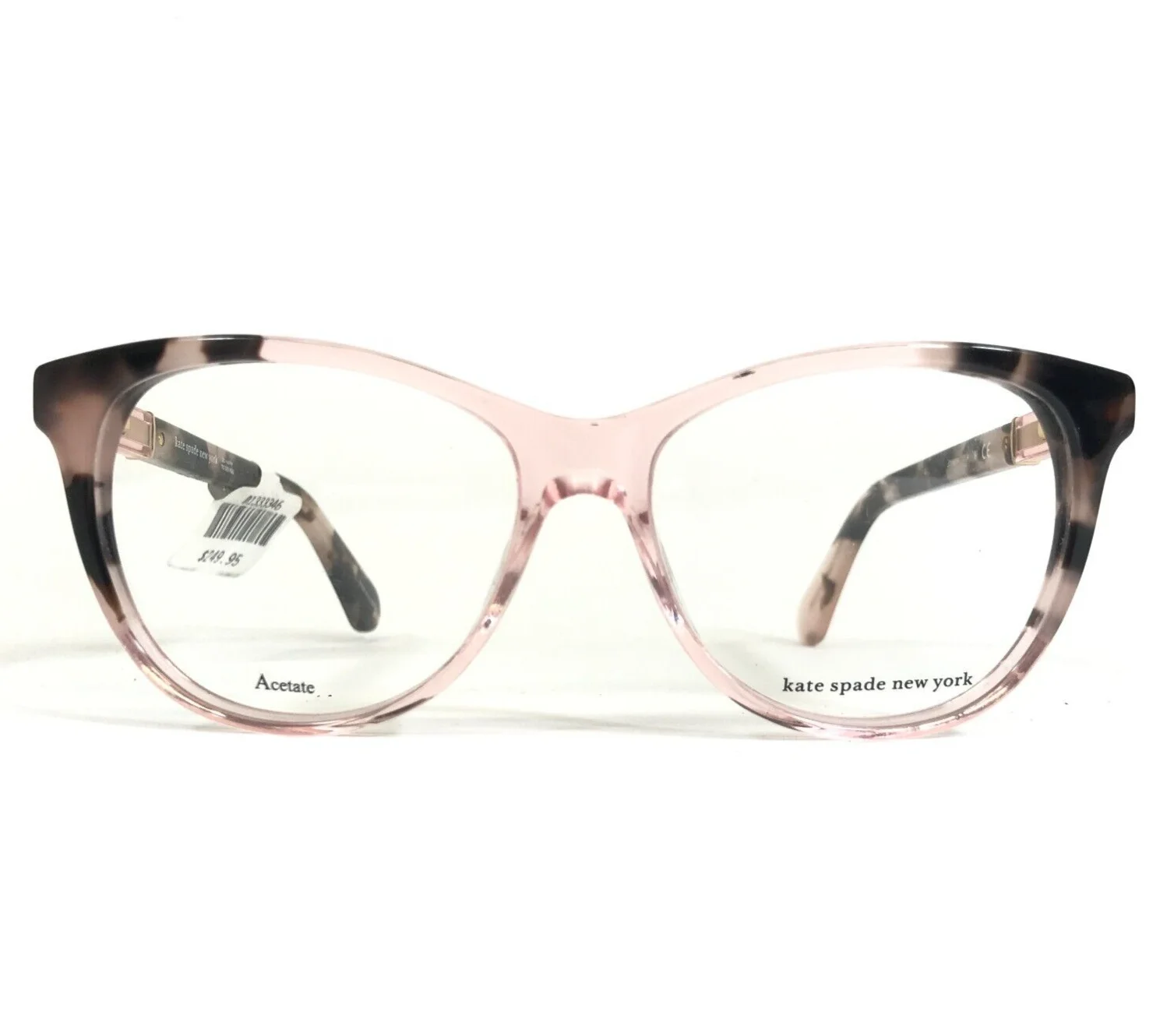 Kate Spade Eyeglasses Frames JOHNNA OO4 Clear Pink Tortoise Cat Eye 52-15-140