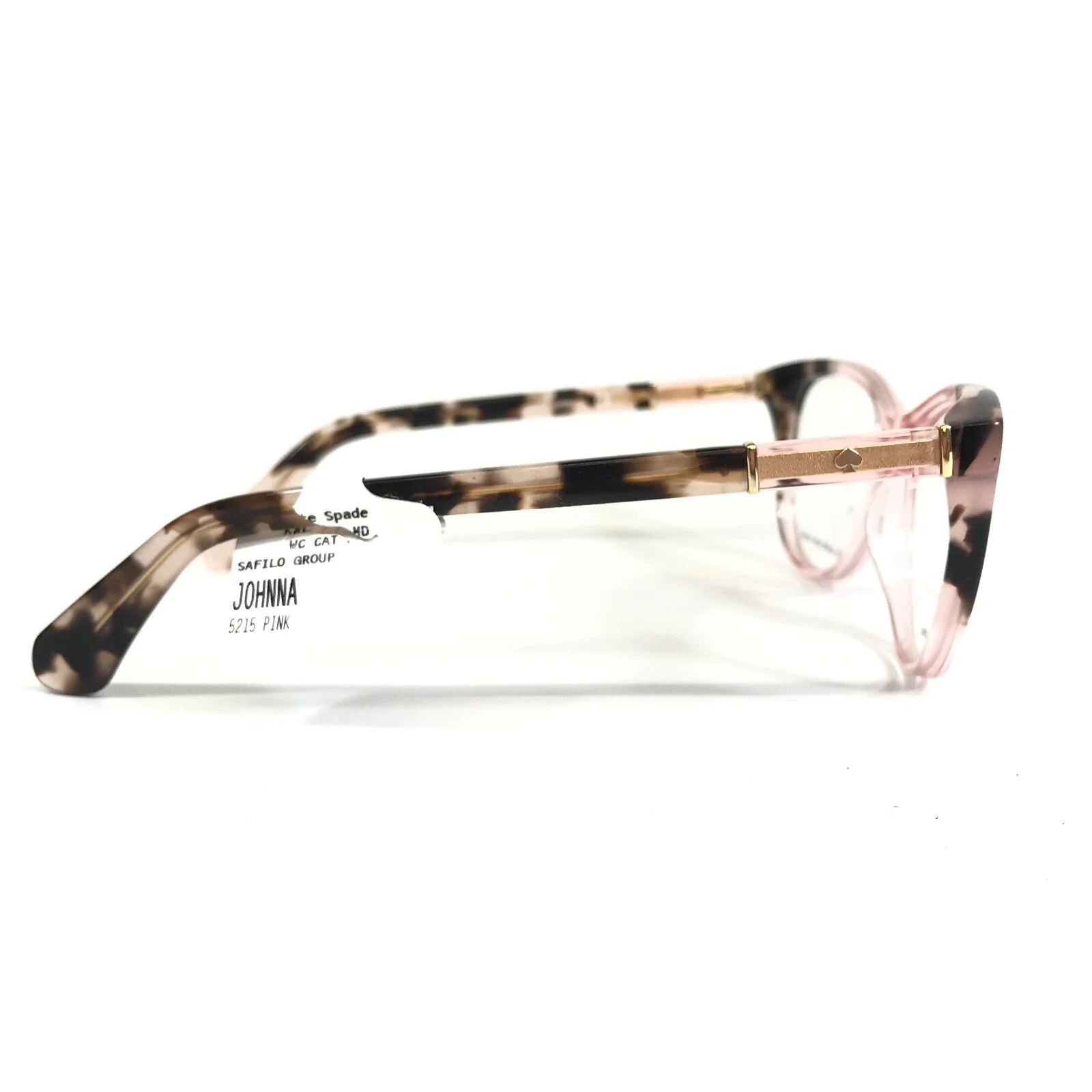 Kate Spade Eyeglasses Frames JOHNNA OO4 Clear Pink Tortoise Cat Eye 52-15-140 3