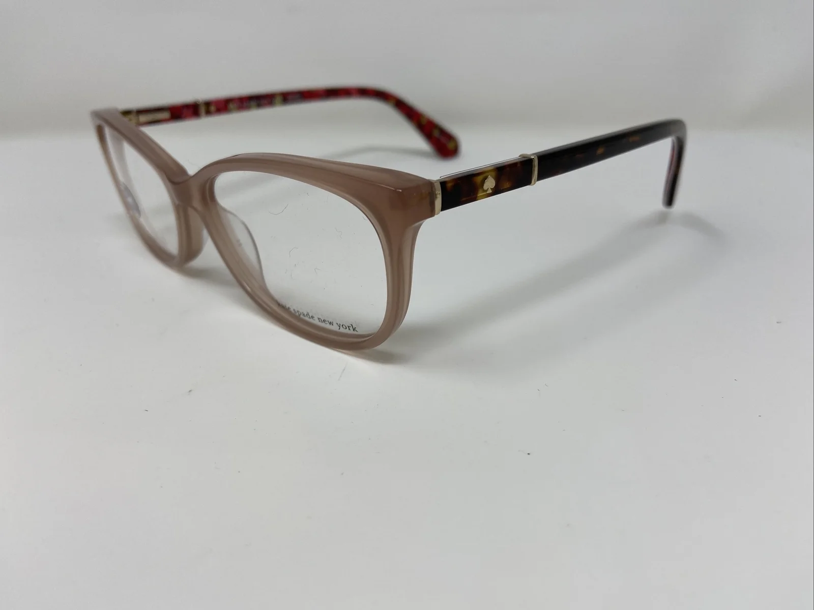 kate spade Eyeglasses Frames KAILEIGH Q17 52-16-140 Beige/Tortoise Full Rim EJ80 2