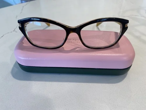 KATE SPADE Eyeglasses VIVI 0JBY Tortoise Gold Glitter 51MM