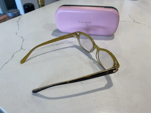 KATE SPADE Eyeglasses VIVI 0JBY Tortoise Gold Glitter 51MM 2