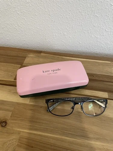 Kate Spade JAYLA 003 Black/Gold Glitter Eyeglasses Frames With Case 52-17-135 3