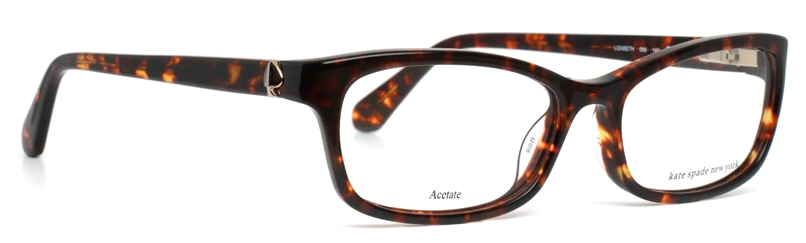 Kate Spade Lizabeth 086 Dark Havana Tortoise Shell Full Rim Frames Only 3