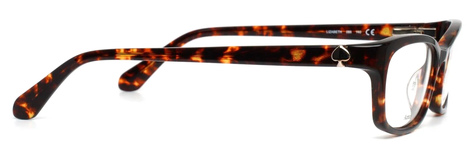 Kate Spade Lizabeth 086 Dark Havana Tortoise Shell Full Rim Frames Only 4