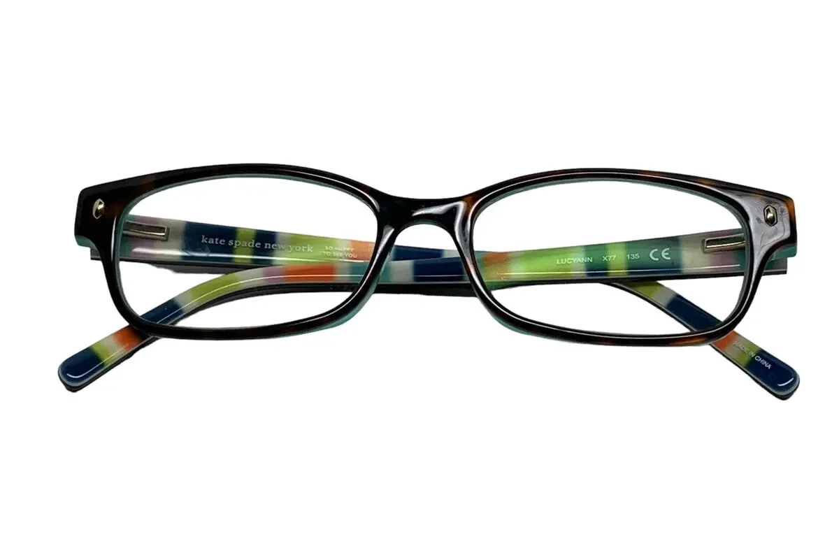 Kate Spade Lucyann X77 Tortoise Plastic Optical Eyeglasses Frame 49-16-135 RX