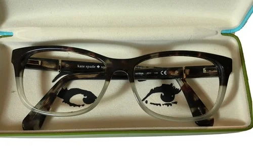 Kate Spade Myrna JBW Havana Blue 53mm Frames In Case - Authentic (A8) 2